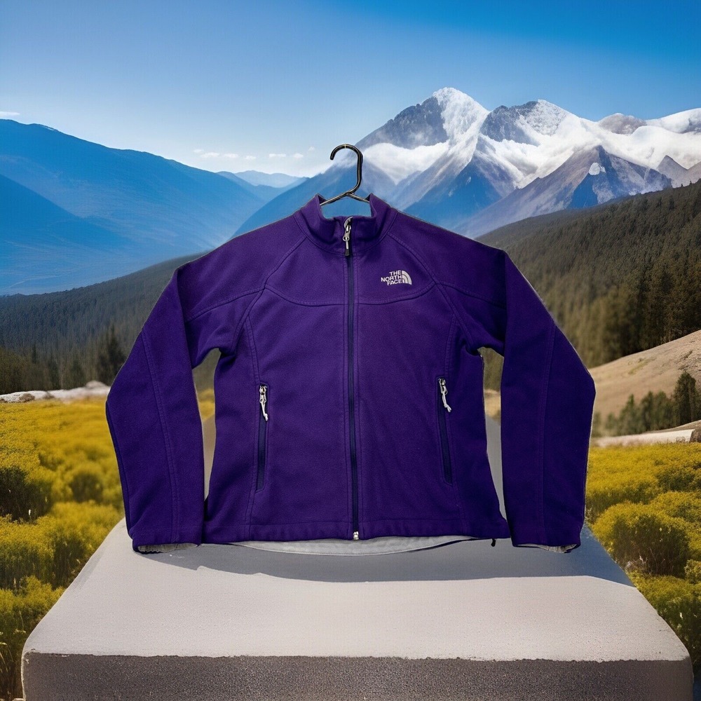 The North Face Jacket Womens S/P Purple Full Zip‎ Long Sleeve Cinch Waist Ski